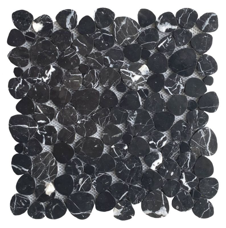 Mosaics Marble Pebble look - Marquina Black