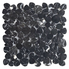 Mosaics Marble Pebble look - Marquina Black