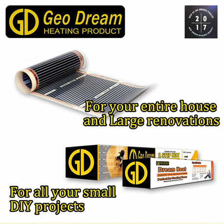 Geo Dream 1 Step Heating Film Mat Kit 30 sq ft 120V