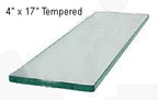 Tempered Glass Shelf Rectangle 17 Diamond
