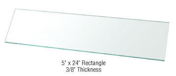 Tempered Glass Shelf Rectangle 24