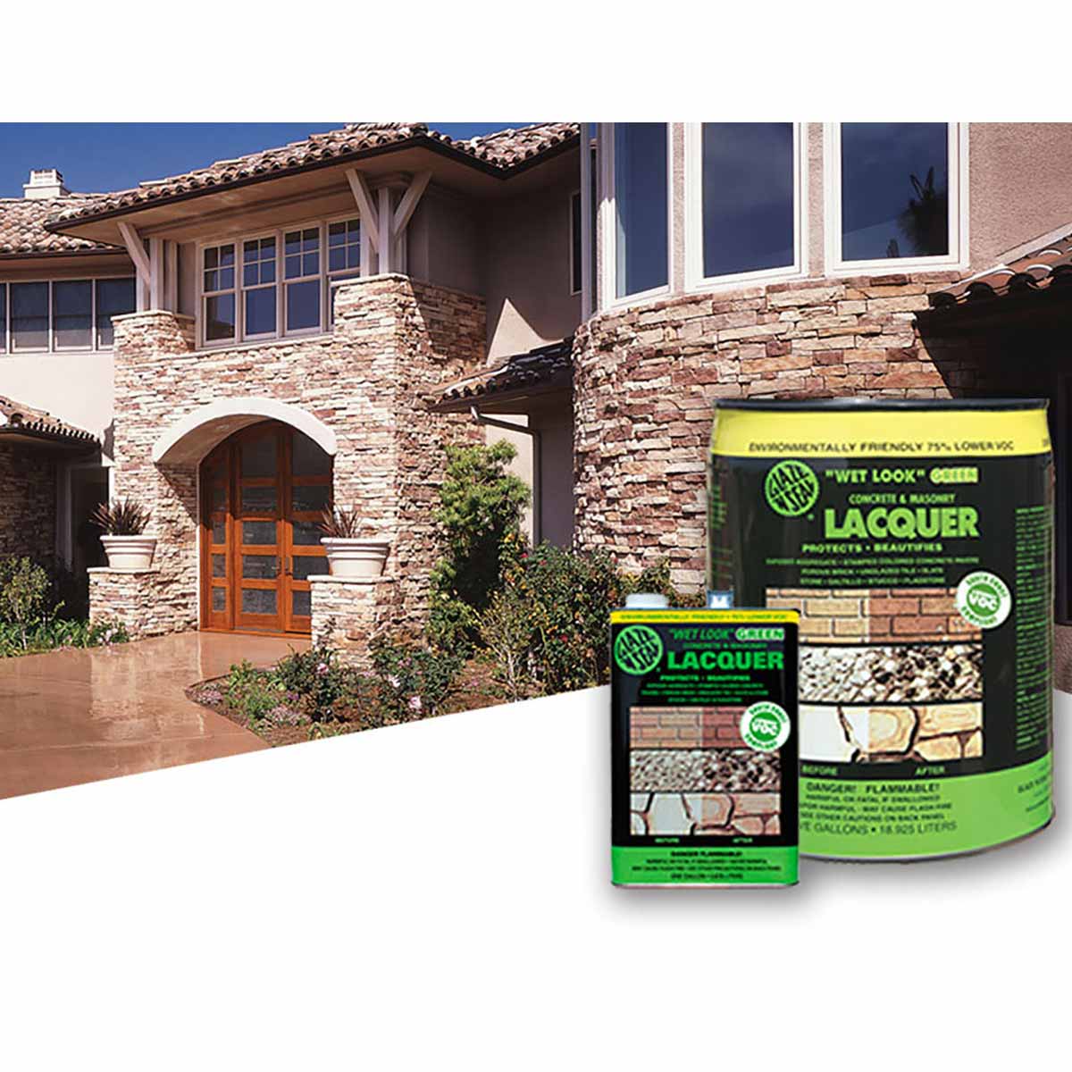 Low VOC Wet Look Green Lacquer Acrylic Sealer for Concrete