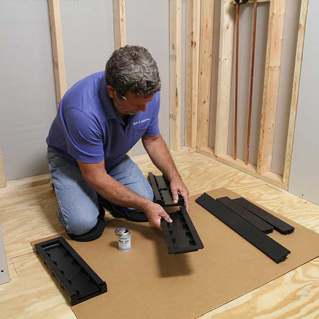 Adjustable tileable linear shower drain kit for curbless tile showers