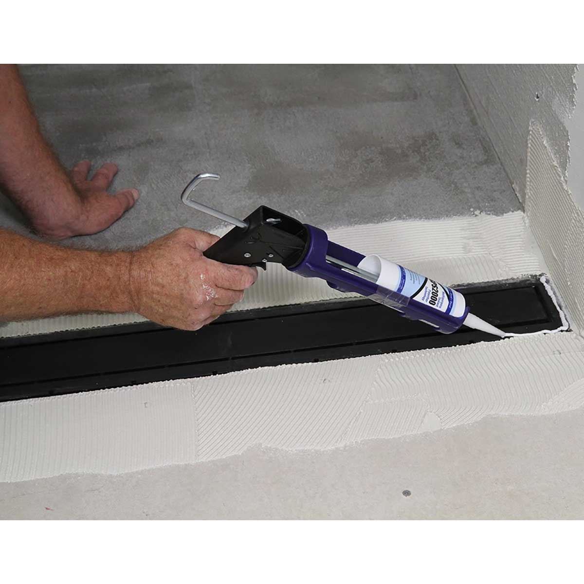 Quick Pitch compatible adjustable linear shower drain for custom tile showers