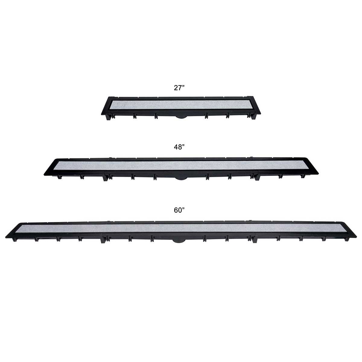 Professional waterproof tile shower with Goof Proof linear drain