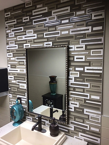Gosford Avoca Blend mosaic tile for kitchen backsplash and bathroom wall designs