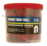 Plastic Horseshoe Shims Red 150 pcs 1/8"