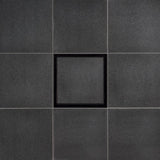 SereneDrains Wow Drain TM Side Discharge Outlet with 5 Inch Tile Insert Square Shower Drain Horizontal Low Profile