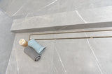 SereneDrains Wow Drain TM Side Discharge Outlet with Tile In Linear Shower Drain Horizontal Low Profile