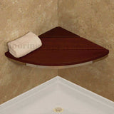 Invisia Bamboo Corner Shower Seat Oil Rubbed Bronze