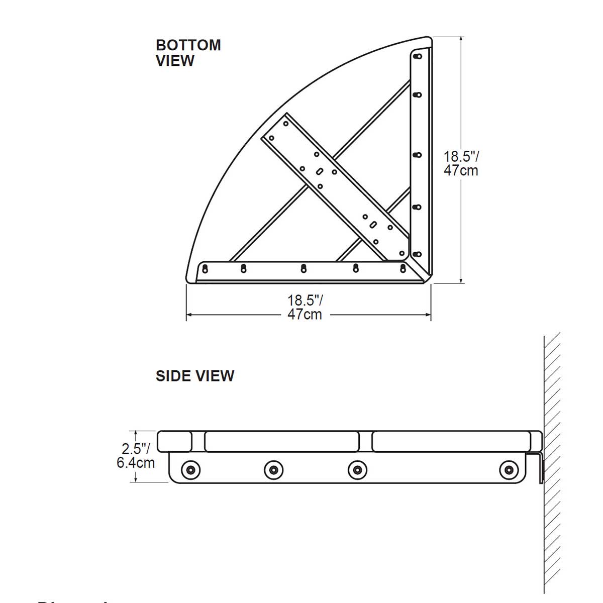 Invisia Bamboo Corner Shower Seat Oil Rubbed Bronze