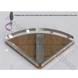 Invisia Bamboo Corner Shower Seat Oil Rubbed Bronze