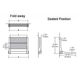 Invisia Bamboo SerenaSeat Fold Down Seat 26 PC