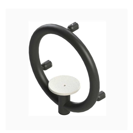 Invisia 2-in-1 Soap Dish with Integrated Circular Grab Bar Matte Black