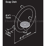 Invisia 2-in-1 Soap Dish with Integrated Circular Grab Bar
