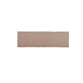 Glossy mocha ceramic wall tile with handcrafted Spanish artisan detailing