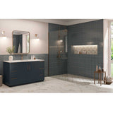 Handmade serene cove wall tile enhancing shower surrounds and modern bathroom spaces