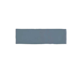 Glossy serene cove ceramic wall tile with handcrafted Spanish artisan detailing
