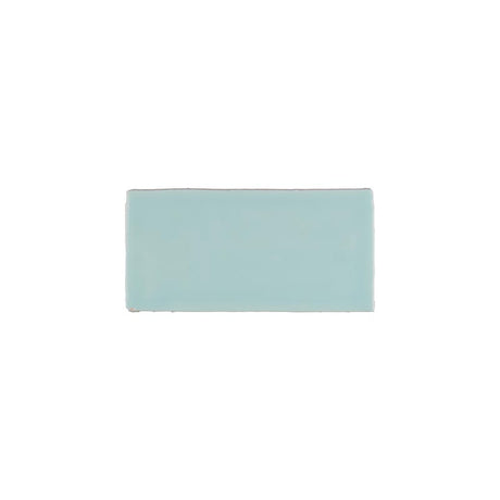 Kaleidoscope Handmade Ceramic Tile Subway Aqua Glossy Spanish Wall Tile