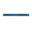 Glossy blue ceramic bullnose trim tile with handcrafted Spanish finish