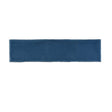 Glossy blue ceramic wall tile with handcrafted Spanish artisan character