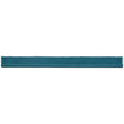 Handcrafted blue ceramic bullnose trim with a glossy artisan finish