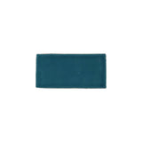 Glossy blue marine ceramic subway tile with handcrafted Spanish artisan texture