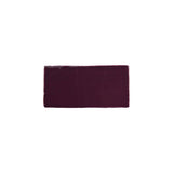 Glossy blueberry ceramic subway tile with handcrafted Spanish artisan detailing