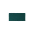Glossy green ceramic subway tile with handcrafted Spanish character