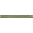 Glossy camel ceramic bullnose trim tile with handcrafted Spanish detailing