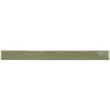 Glossy camel ceramic bullnose trim tile with handcrafted Spanish detailing