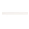 Glossy cream ceramic bullnose trim tile with handcrafted Spanish artisan detailing