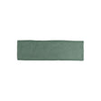 Glossy green ceramic wall tile with handcrafted Spanish artisan character