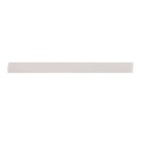 Kaleidoscope Light Grey 1x12 handmade glossy ceramic bullnose tile