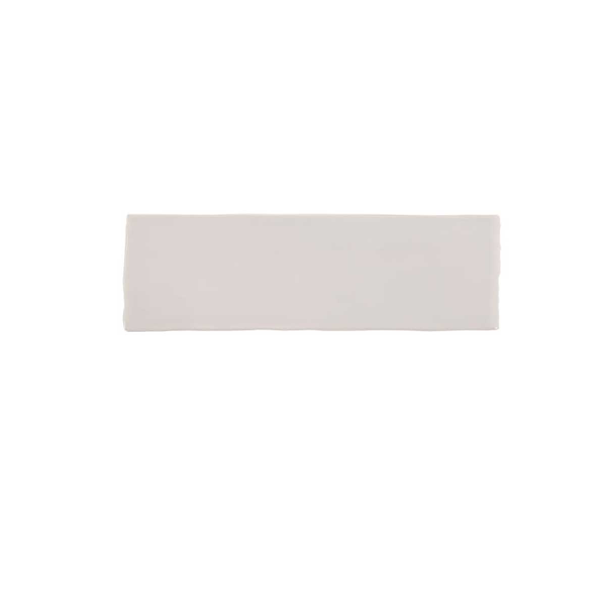 Kaleidoscope Light Grey 2.5x8 handmade glossy ceramic wall tile