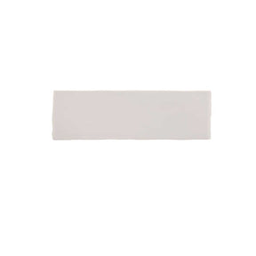 Kaleidoscope Light Grey 2.5x8 handmade glossy ceramic wall tile