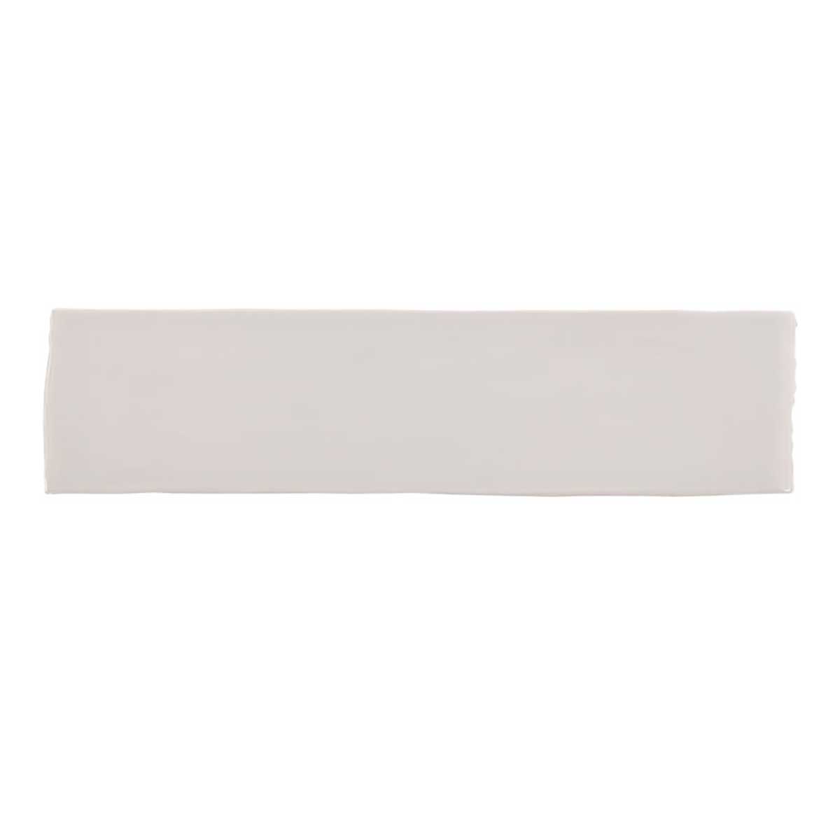 Kaleidoscope Light Grey 3x12 handmade glossy ceramic wall tile
