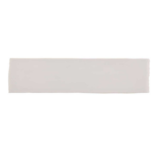 Kaleidoscope Light Grey 3x12 handmade glossy ceramic wall tile