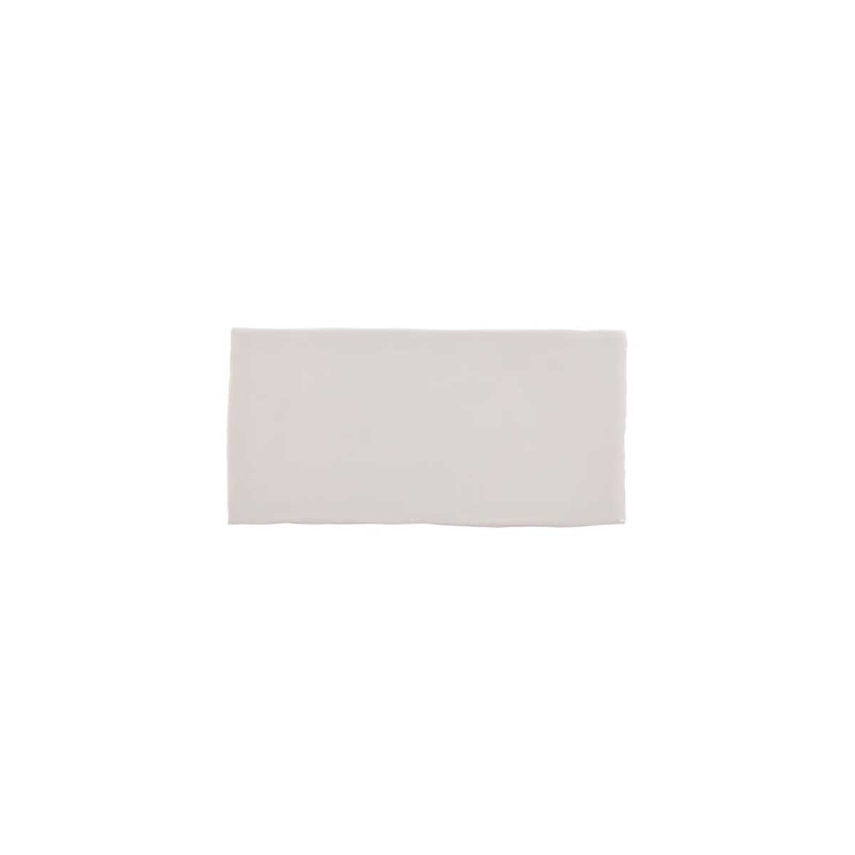 Kaleidoscope 3x6 Handmade Ceramic Subway Tile - Light Grey Glossy Spanish Wall Tile