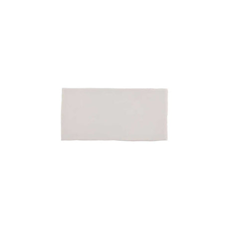 Kaleidoscope 3x6 Handmade Ceramic Subway Tile - Light Grey Glossy Spanish Wall Tile