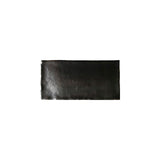 Glossy metallic silver ceramic subway tile with handcrafted Spanish artisan detailing
