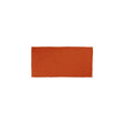 Glossy orange ceramic subway tile with handcrafted Spanish artisan detailing