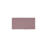 Glossy pink ceramic subway tile with handcrafted Spanish artisan detailing