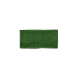 Glossy sea green ceramic subway tile with handcrafted Spanish artisan detailing