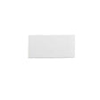 Glossy soft white ceramic subway tile with handcrafted Spanish artisan texture