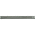 Glossy stone ceramic bullnose trim tile with handcrafted Spanish artisan detailing