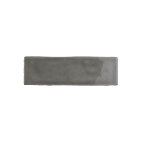 Glossy stone ceramic wall tile with handcrafted Spanish artisan character