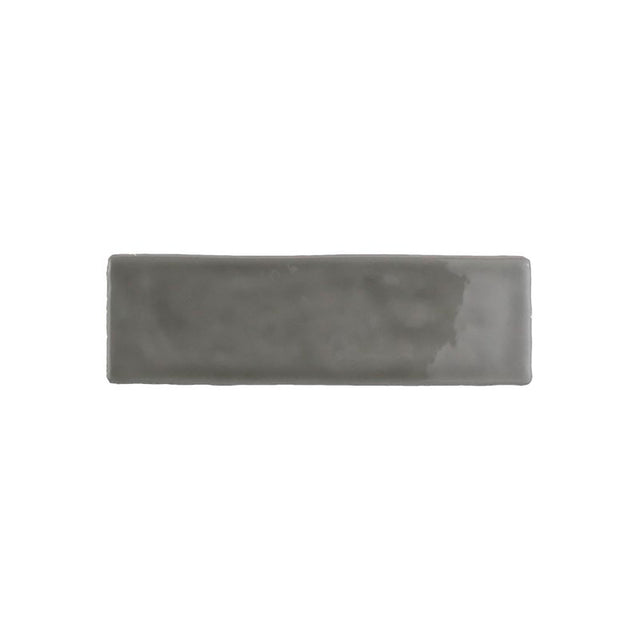 Glossy stone ceramic wall tile with handcrafted Spanish artisan character