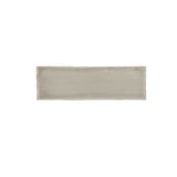 Glossy taupe ceramic wall tile with handcrafted Spanish artisan character