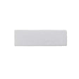 Glossy white ceramic wall tile with handcrafted Spanish artisan character